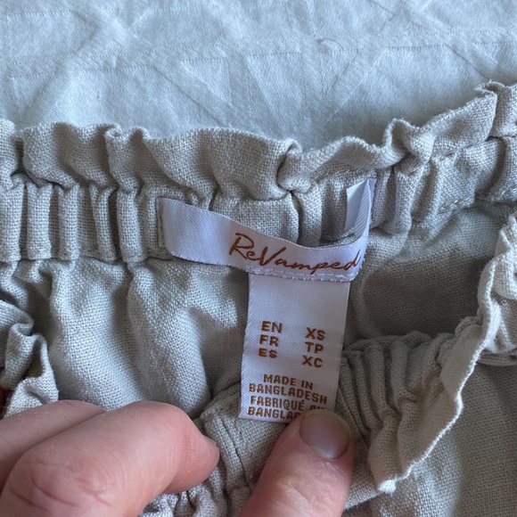 Linen Rayon Pyjama crop set XS - Picture 3 of 4